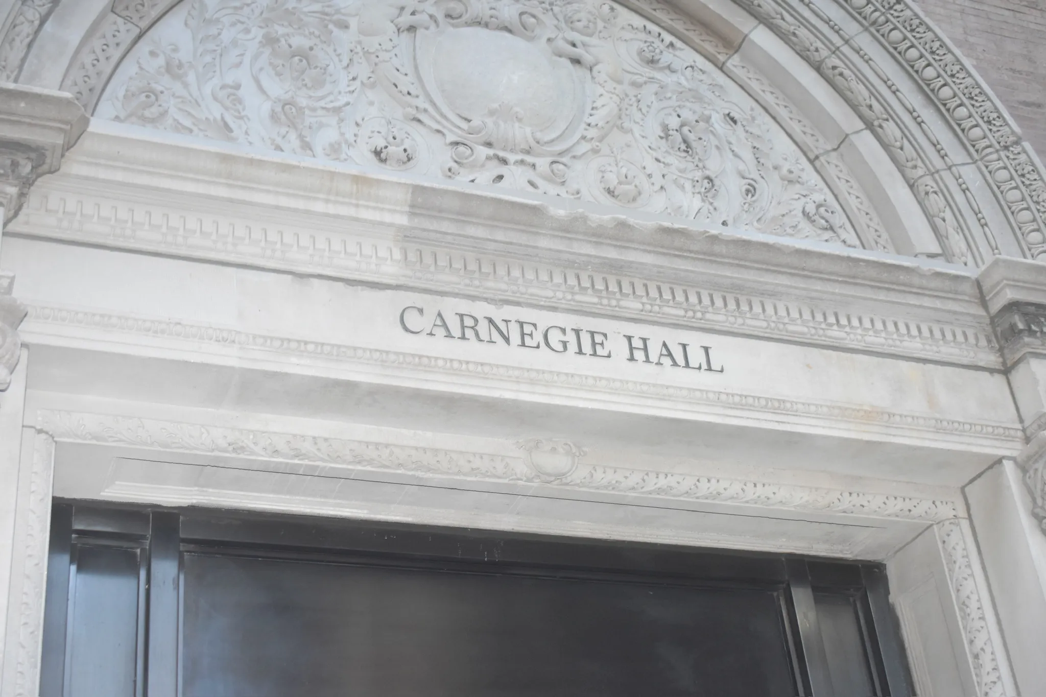 The Carnegie Hall entrance